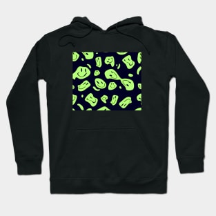 smile green pattern Hoodie